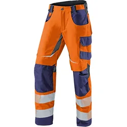 KÜBLER REFLECTIQ Sommerhose PSA 2 warnorange/dunkelblau 23K - 2407 8343-3748-23K - warnorange/dunkelblau