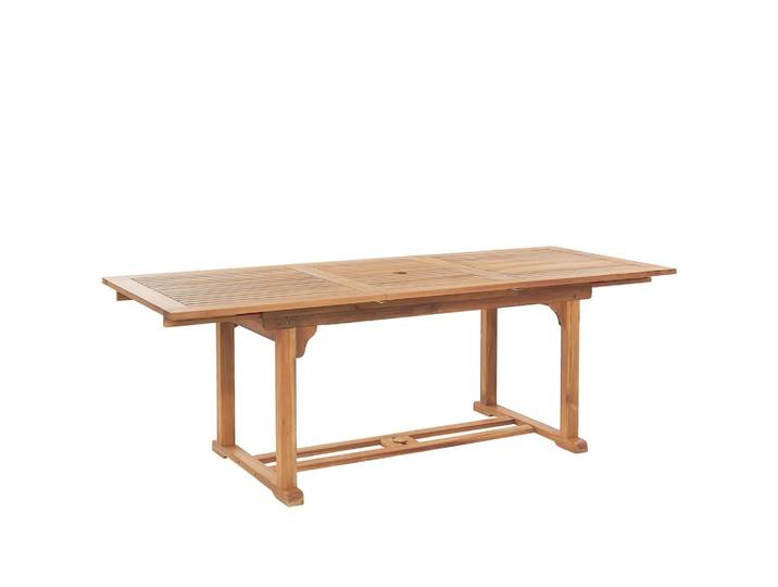 GARTENTISCH Akazienholz hellbraun 160/220/90 cm ausziehbar Java