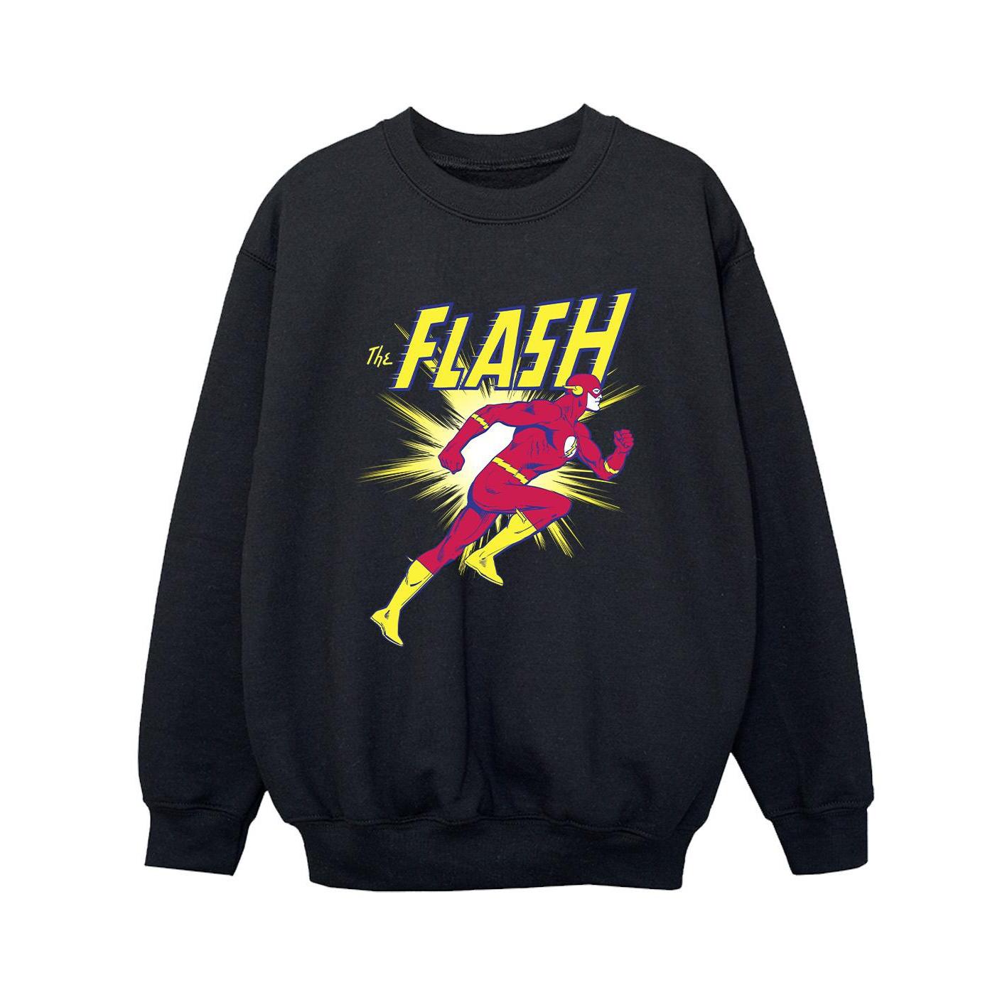 DC Comics Jongens The Flash Hardloop Sweatshirt (Zwart)