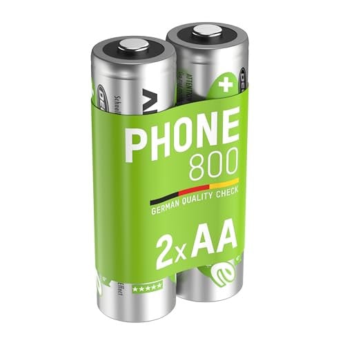 Ansmann maxE NiMH Mignon AA oplaadbare batterijen 800 mAh, 2 stuks
