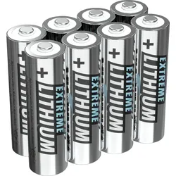 ANS 1512-0012 - Lithium Batterie, AA (Mignon), 3000 mAh, 8er-Pack