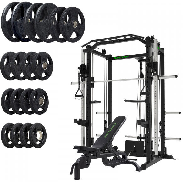 Tunturi SM90 Smith Machine Tunturi SM90 + UB90 Bench + 125kg Plates