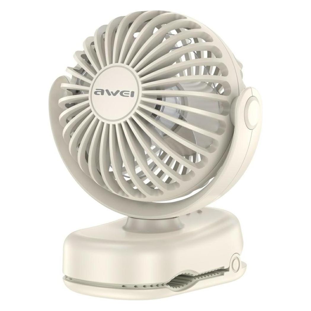 Awei Mini desk fan F45 with clip 1200mAh white (64312479)