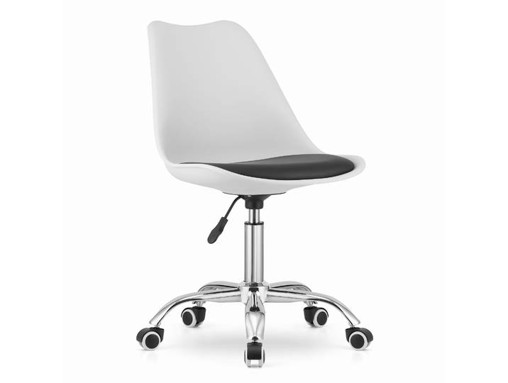 Fauteuil Pivotant Alba - Noir Et Blanc