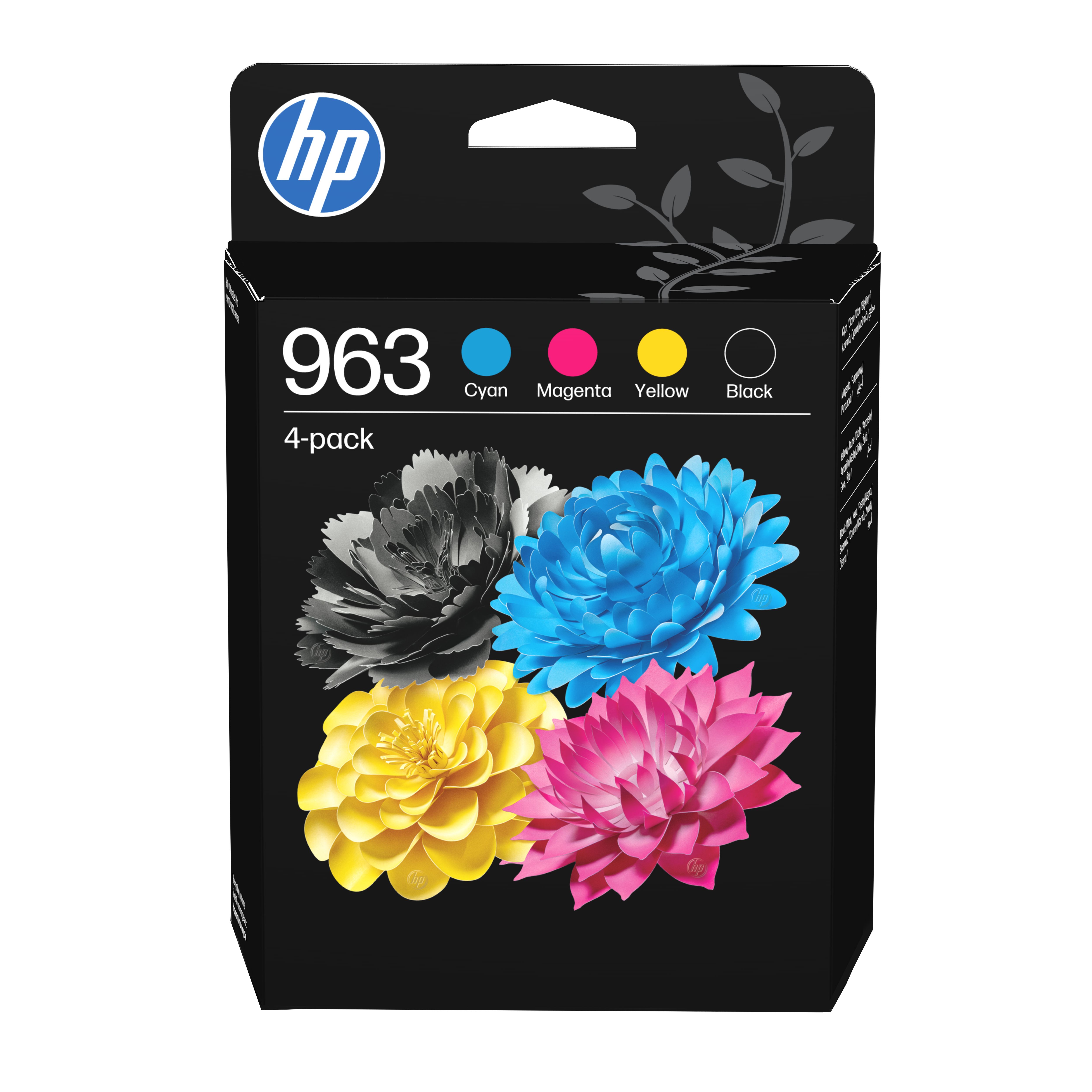 HP Nr.963 4er-Pack originale Druckerpatronen Schwarz/Cyan/Magenta/Gelb 47,86 ml 1000 Seiten 6ZC70AE