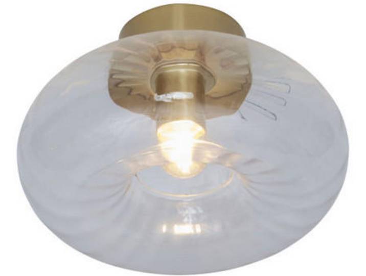 It's about Romi Decken-und Wandleuchte Brussels, Goldfarben, Transparent, Metall, Glas, rund, Lampen & Leuchten, Innenbeleuchtung, Deckenleuchten, Deckenleuchten