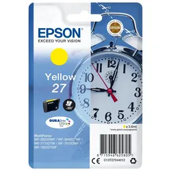 Epson Alarm clock Singlepack Yellow 27 DURABrite Ultra Ink