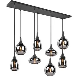 Trio, Pendelleuchte, LED-Pendelleuchte 320W LUMINA sw E14 sym IP20 8LEDs LED austauschbar (E14)