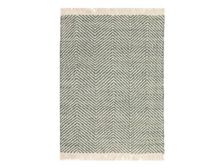 NOVATREND - Tapis de salon en jute et coton VIGA - Vert - 200x290 cm