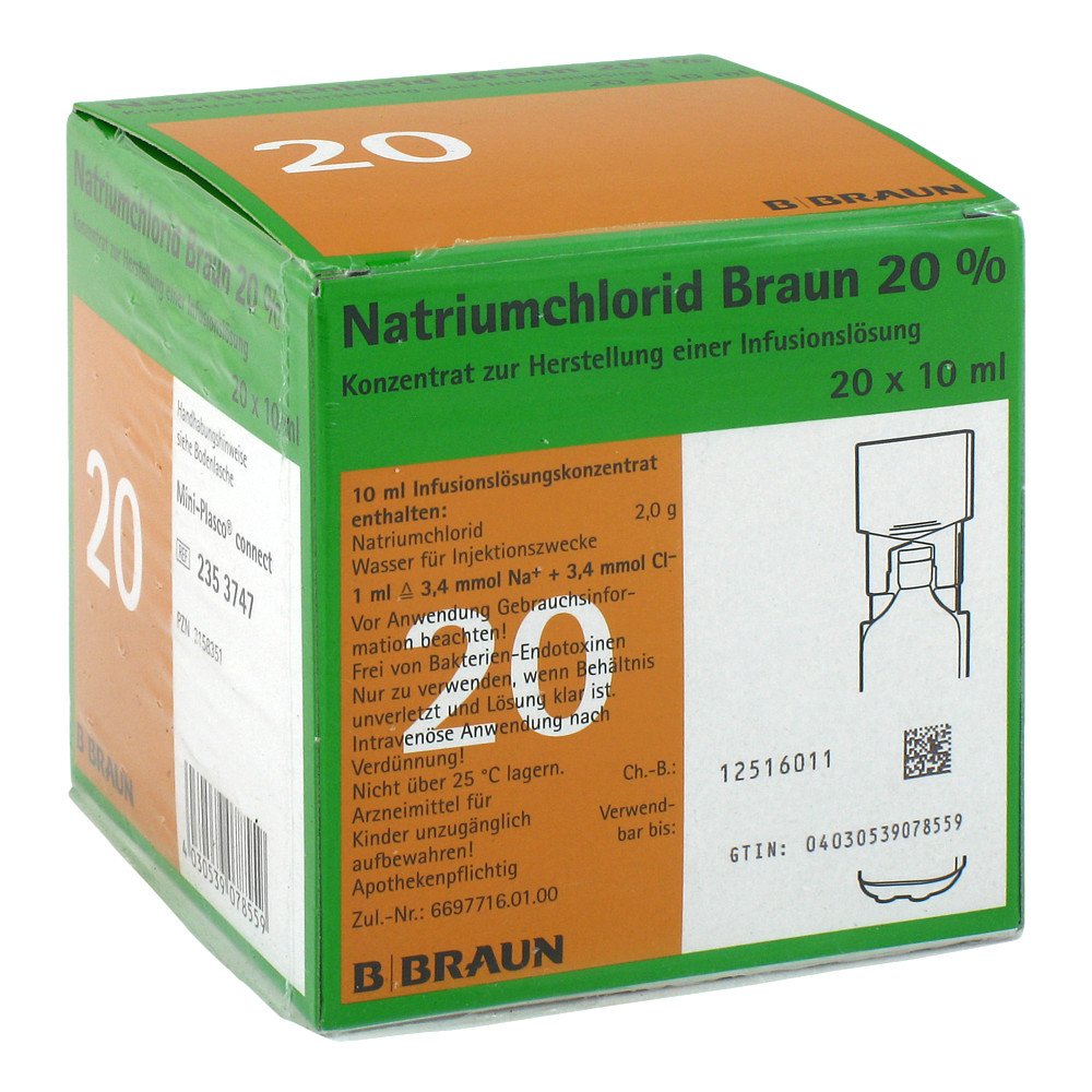 B. Braun Melsungen AG Natriumchlorid 20% Mpc Elektrolytkonzentrat 03158351