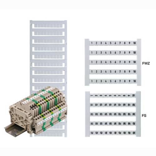 Weidmüller 0473460701 Klemmenmarkierung Weiß 500St.