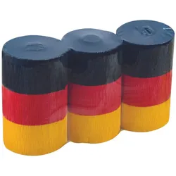 WEROLA Krepppapier Dekobänder Deutschland 38 g/m2 farbsortiert