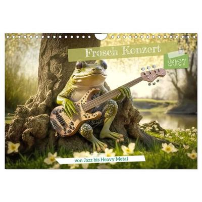Frosch Konzert (Wandkalender 2027 DIN A4 quer), CALVENDO Monatskalender