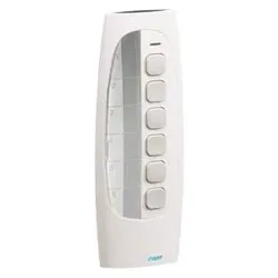 Hager Funkfernbedienung TU406 Kanäle (Gerätespezifische Fernbedienung, Radio Frequency (RF)), Fernbedienung, Weiss