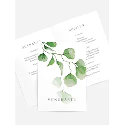 Menuekarten Taufe selbst gestalten mit Spruch und Fotos im Onlinedesigner bei Meine-Kartenmanufaktur.de