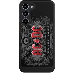 Nivocase Hülle für Samsung Galaxy S23+ Handyhülle NIVOcore Case Schwarz ACDC Black Ice Fanartikel (Samsung Galaxy S23+), Smartphone Hülle, Schwarz