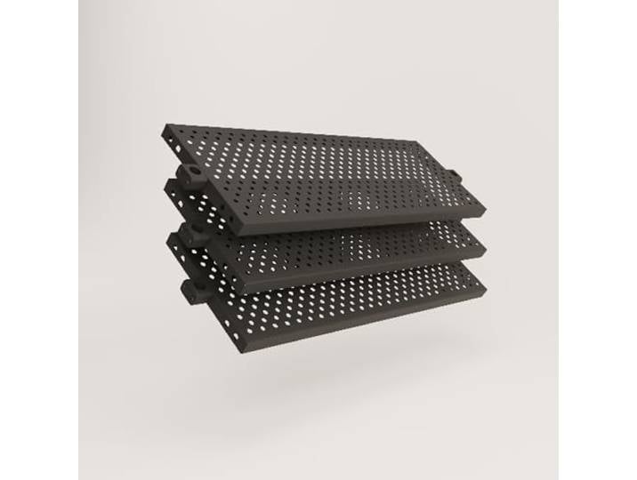 pamo Regalboden Metall schwarz inkl. Montagezubehör 92,5 x 30,5 cm 3er Set I höhenverstellbar I stoß- & Kratzfest I Zubehör für offenen Kleiderschrank