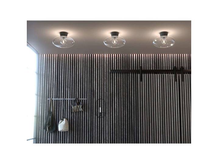 Bullo Deckenleuchte XL Ø38 Matt Black/Clear - Belid - Wohnzimmer - Metall