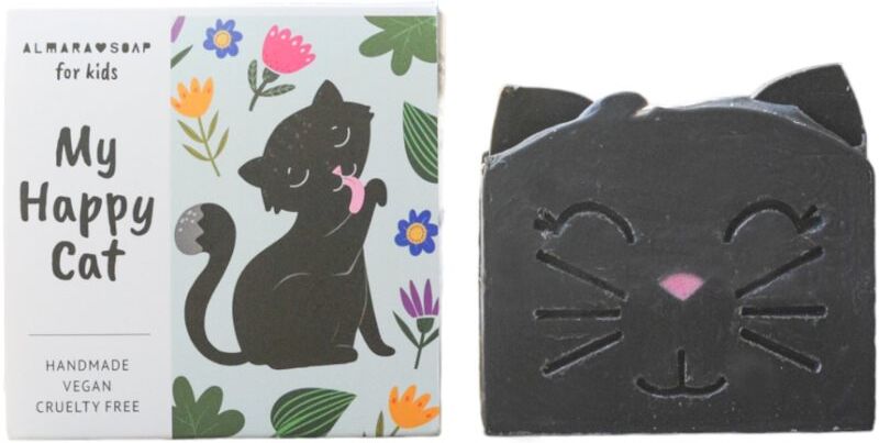 Almara Soap My Happy Cat handmade soap with peach aroma for children 100 g