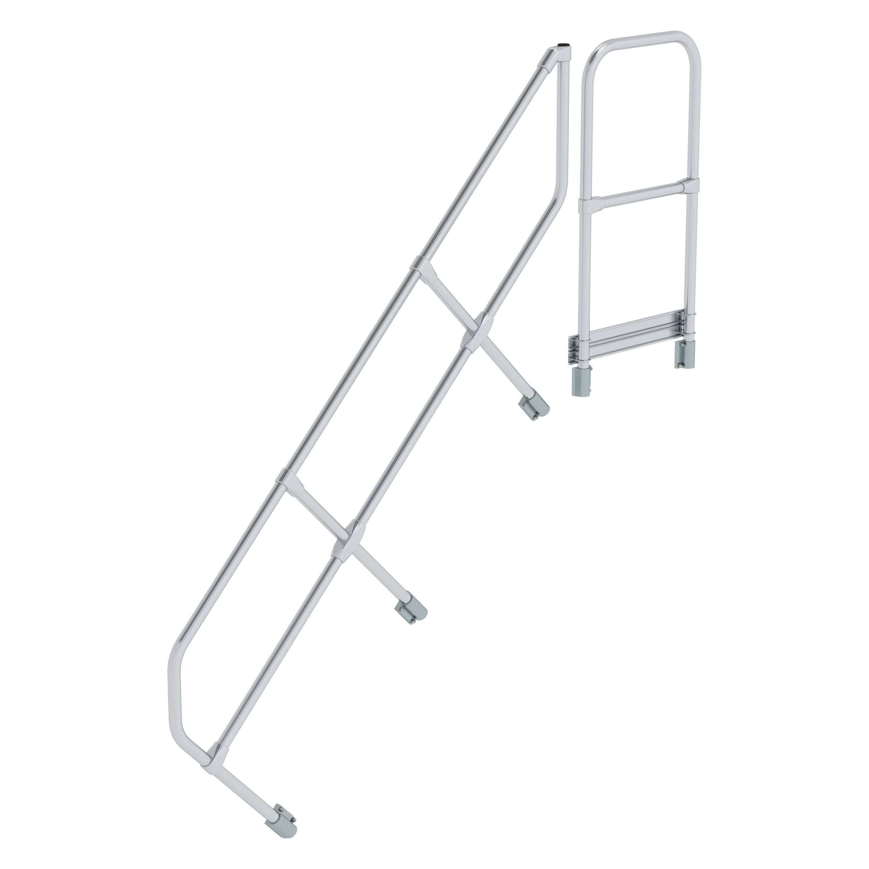 Munk Zweiter Handlauf für Treppe mit Plattform 45° 7 Stufen (600507)