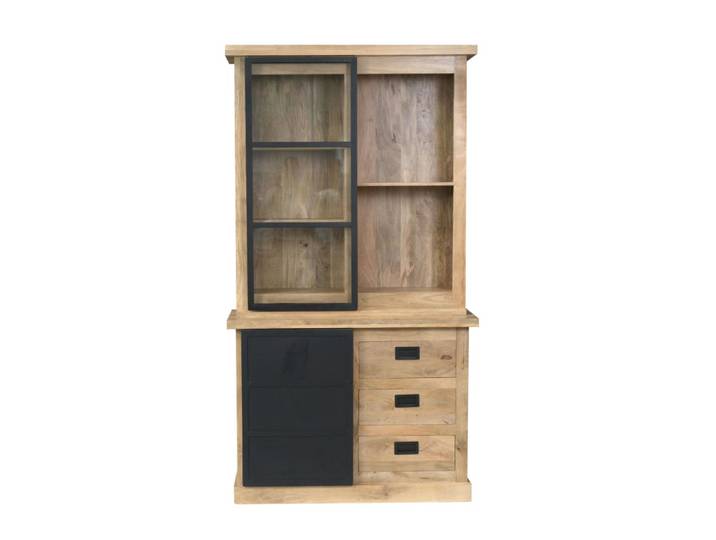 Vaisselier industriel à portes coulissantes 120 cm