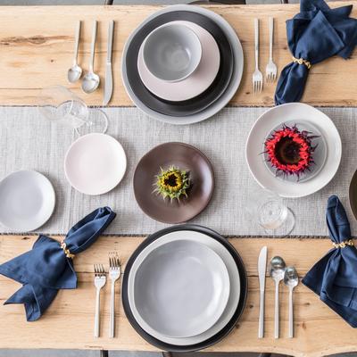 "Fortessa Heirloom Stoneware, 6.25"" B/B Plate (Set of 4), Blush"