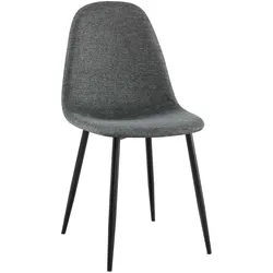 CLP Esszimmerstuhl Napier Stoff   Farbe: grau, Material: Stoff