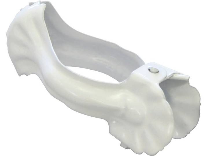 Dekoklammer für Raffhalter GARDINIA Donauklammer Gr. 1, weiß, L:15cm, Metall, Raffhalter, Dekoklammer für Raffhalter, für Dekorationen von Stoffe