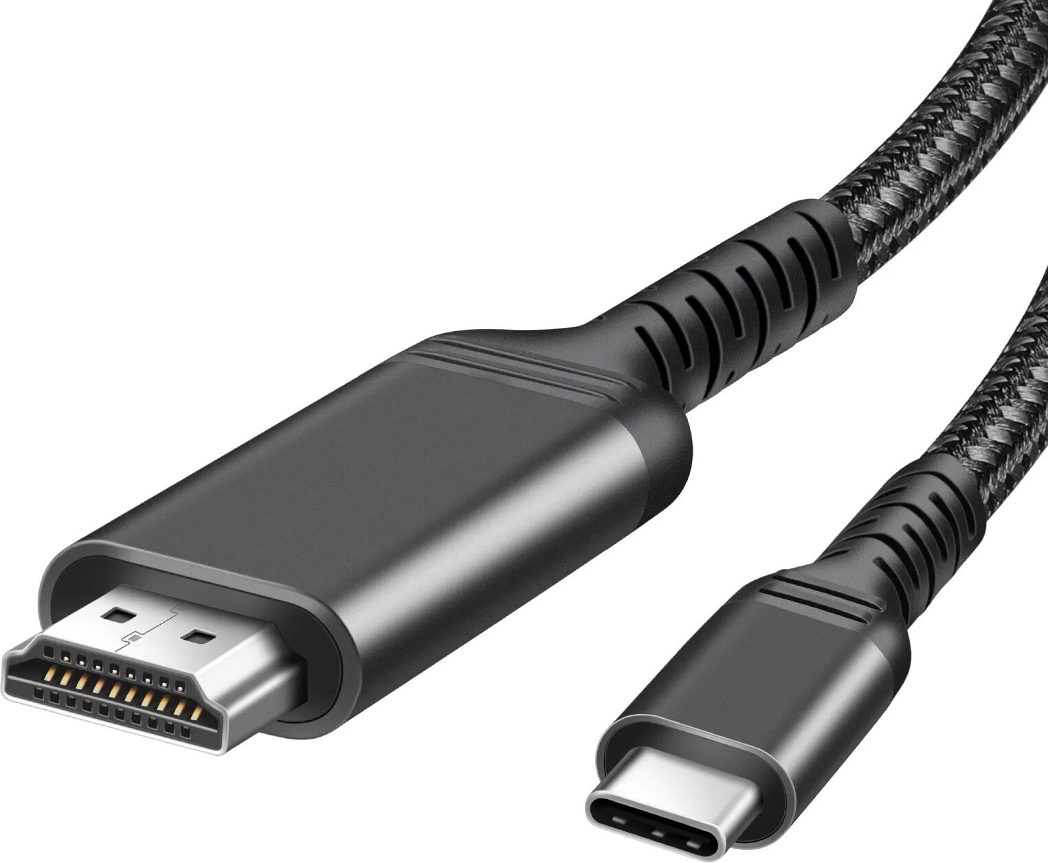 INF Câble adaptateur 4K 60 Hz Convertisseur de câble USB C vers HDMI 2