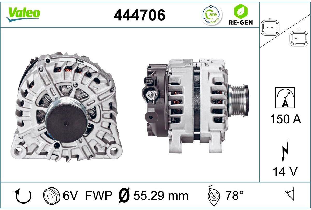 Drehstromgenerator VALEO RE-GEN AT VALEO 444706