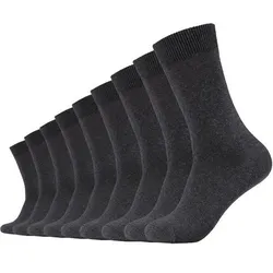 CAMANO Herren Socken Online comfort cotton Socks 9p, Größe 35-38 in Schwarz Schwarz