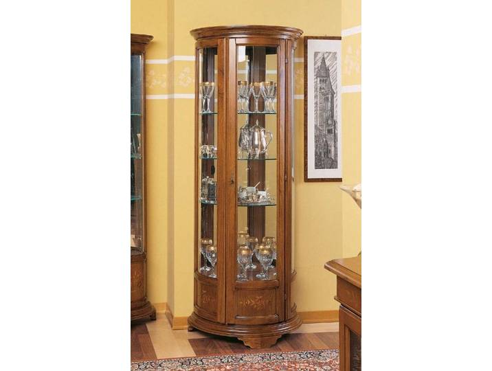 JVmoebel Vitrine Elegante Glasvitrine mit Holzschnitzerei im Art-déco-Design (1-St) Made in Europa