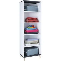 VCM, Schuhschrank, Holz Kleiderschrank Schuhregal Landos (60 x 39 x 184 cm)