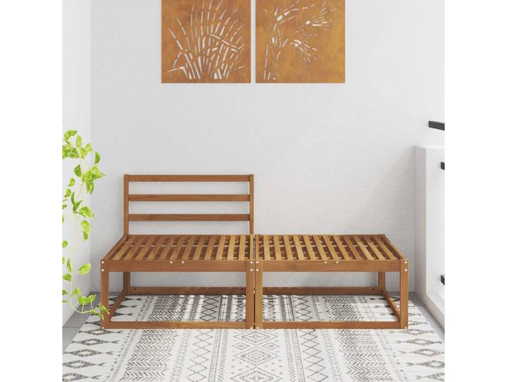 vidaXL Sectional Sofa Einheiten 2 Stück Natur