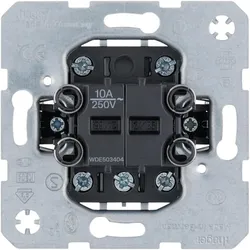 Hager WDE503404 Gruppen-Taster 4 Schließer, 0-Stellung, Wipp-Einsatz Unterputz,10 A
