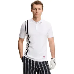 J. LINDEBERG Polo 30Y Wallis Knit, weiss