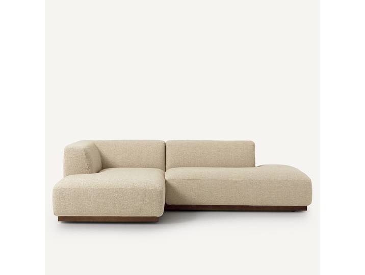 AM.PM Canapé d'angle gauche XL bouclette, Jacopo Beige Sable
