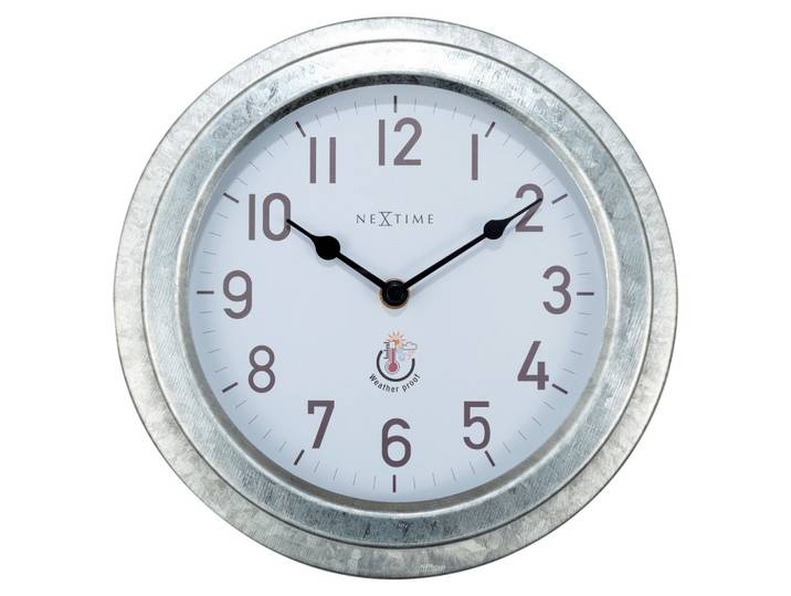 Wanduhr Poppy Silberfarben