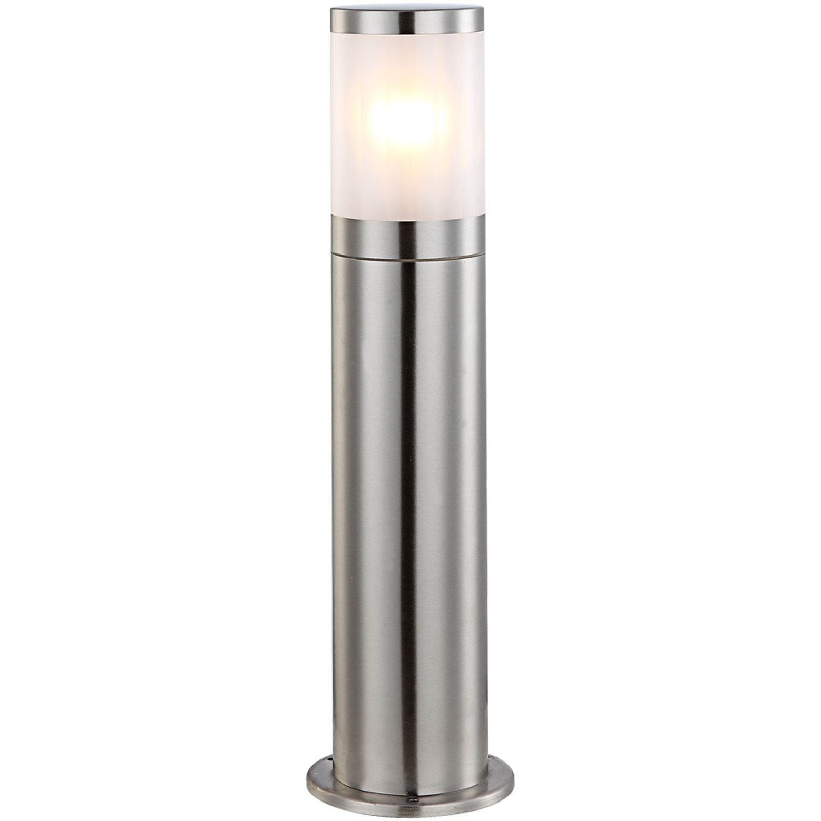 Globo Lighting Xeloo RVS terraslamp en padverlichting in zilver, 50 cm