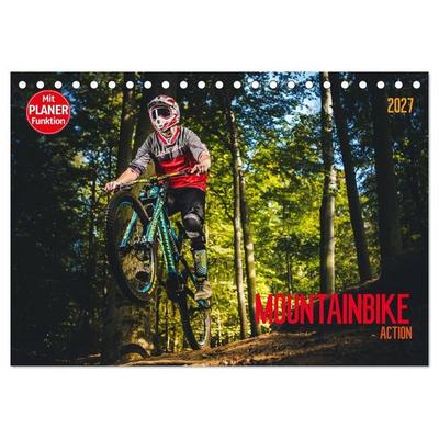 Mountainbike Action (Tischkalender 2027 DIN A5 quer), CALVENDO Monatskalender