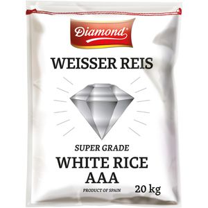 Diamond Reis weißer Reis aus Spanien, Langkorn, lose, 20 kg