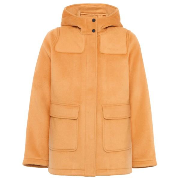 KnowledgeCotton Apparel - Women's Felted Wool Duffle Coat - Parka Gr L orange