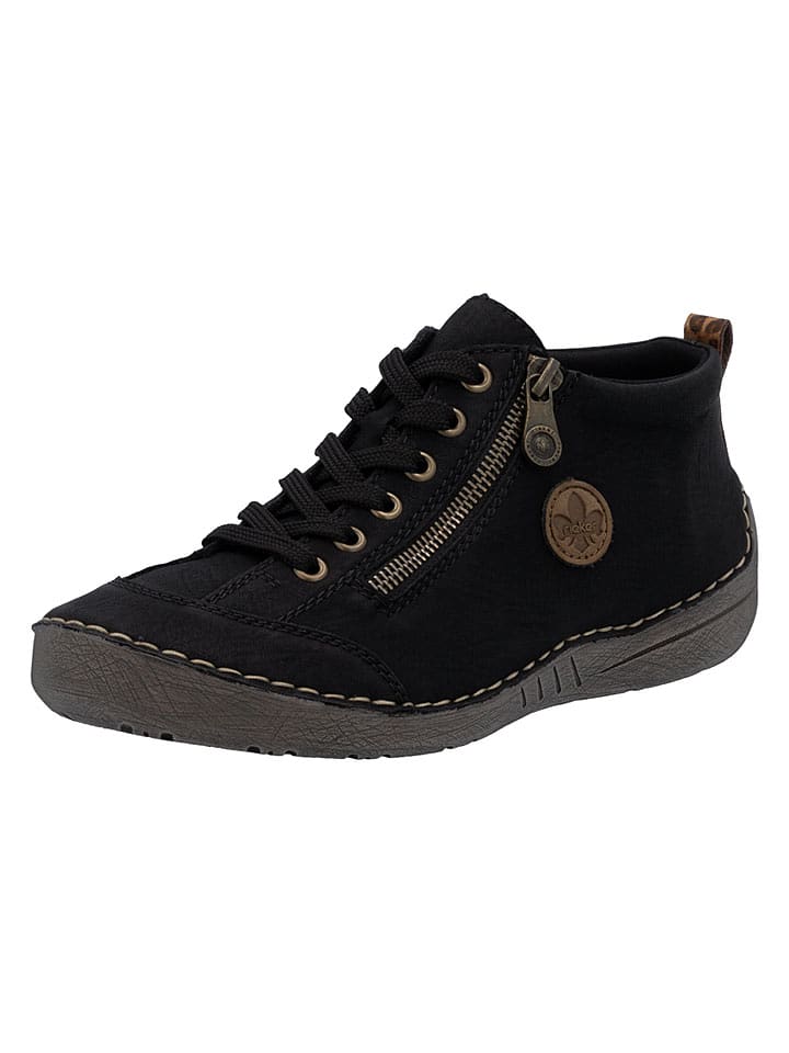 rieker Schnürschuhe in Schwarz - 39