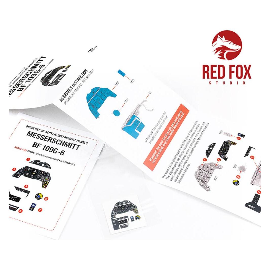Red Fox 1/32 Messerschmitt Bf 109G-6 (for Hasegawa kit) (RFSQS-32064)