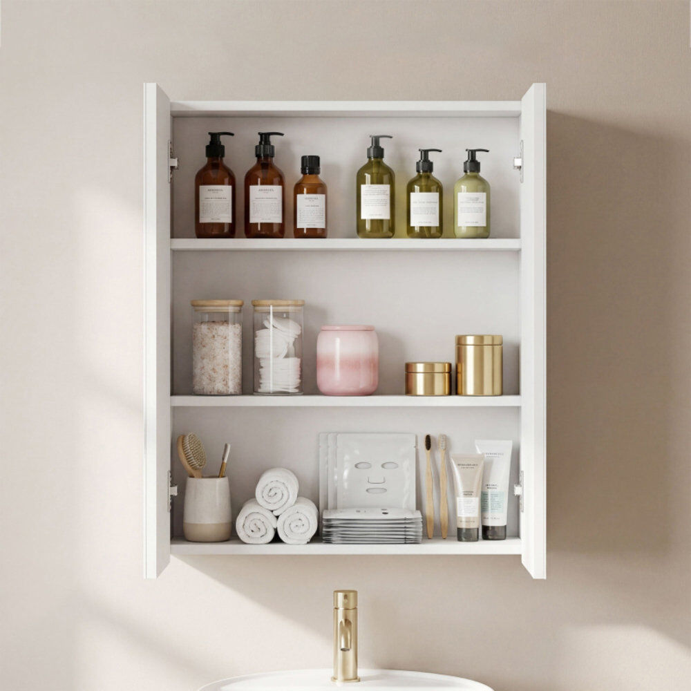 Brayden Studio W H Medicine Cabinet Mirror White