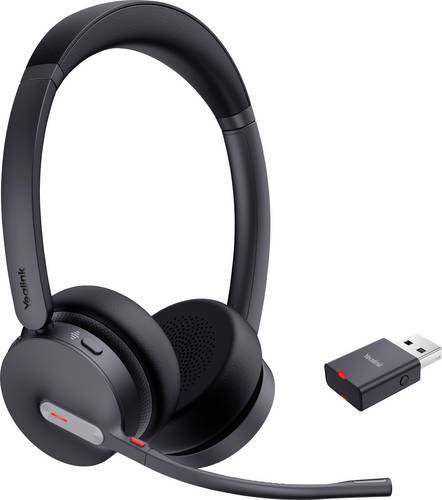 Yealink Headset WH64 Hybrid Dual UC On Ear Headset Schwarz