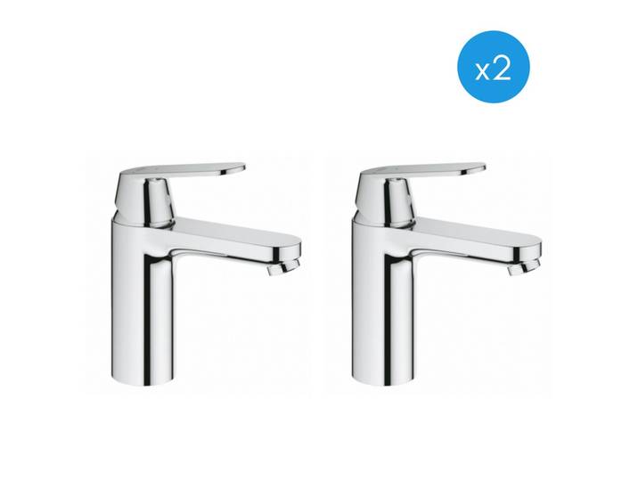 Eurosmart Cosmopolitan - Lot de 2 mitigeurs de lavabo CE, chrome (2339800E-DUO)