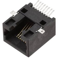 encitech RJJU-88-141-E3H-009 RJ45 Steckverbinder 3253-0007-02 Buchse, Einbau horizontal Polzahl Sensoren 8P8C Schwarz 1 St.