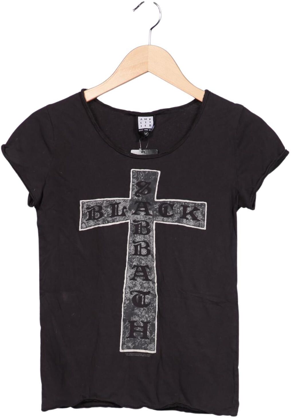 Amplified Damen T-Shirt, Grau, Gr. M, Baumwolle - Second Hand