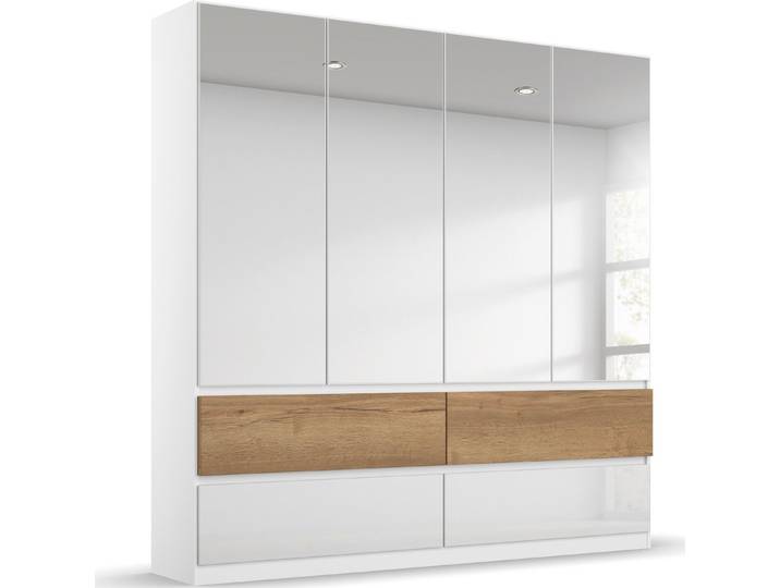 rauch Drehtürenschrank Winnipeg grifflose Front, Schubkästen m. Griffmulde, auch mit Beleuchtung